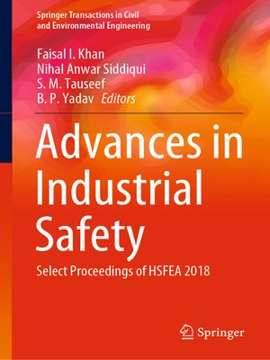 cover image of Advances in Industrial Safety